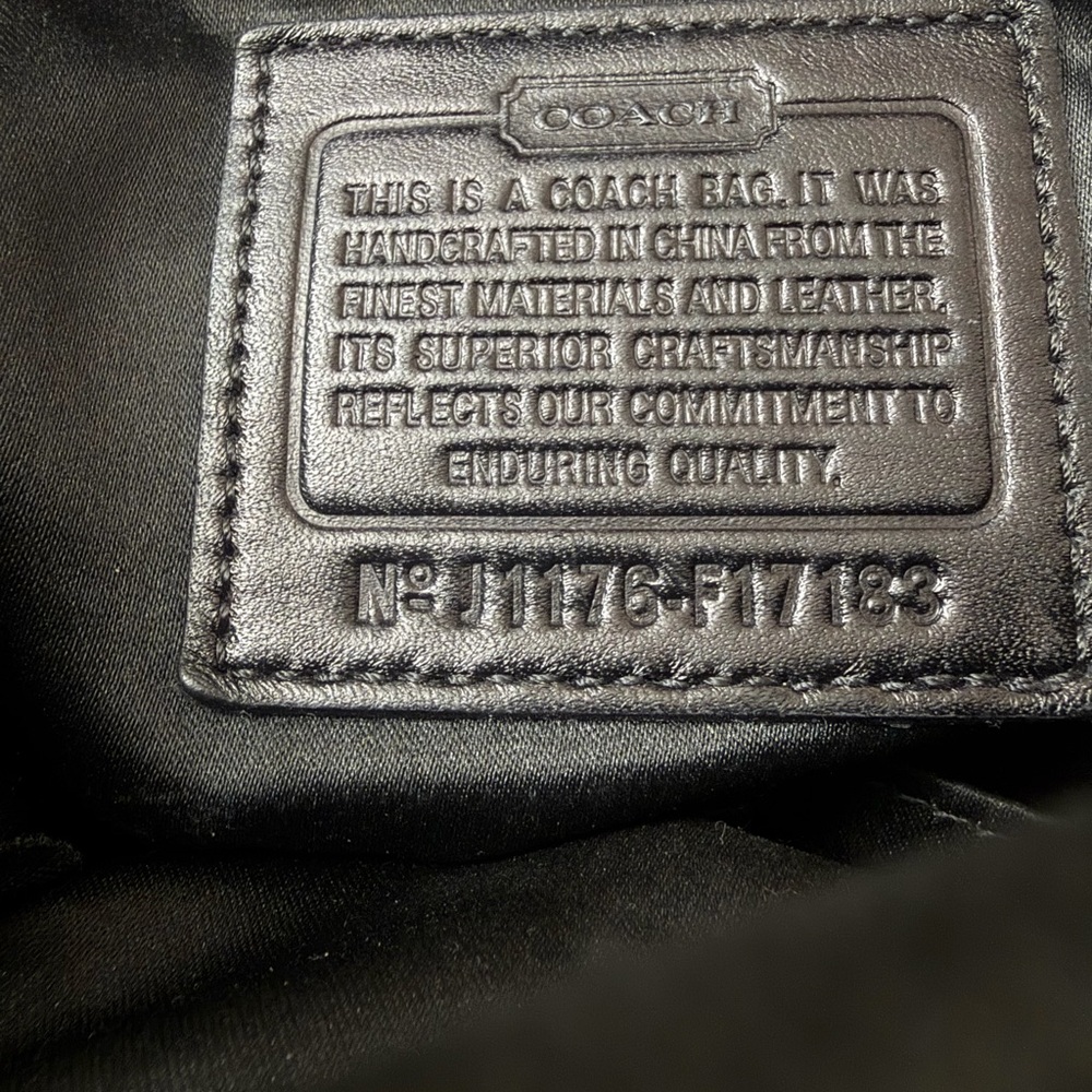 Coach Black Brooke Sateen Signature
Charm Shoulder Bag - Picture 11 of 11